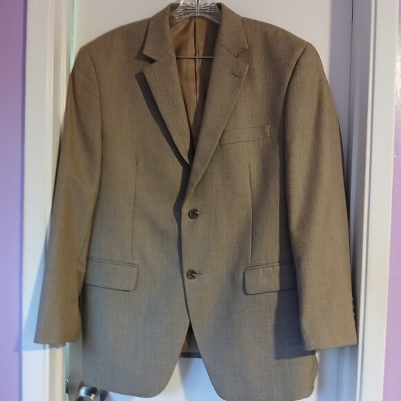 Izod Other - Izod Men's Sports Coat Blazer 2 Button Brown Sz  Small GUC